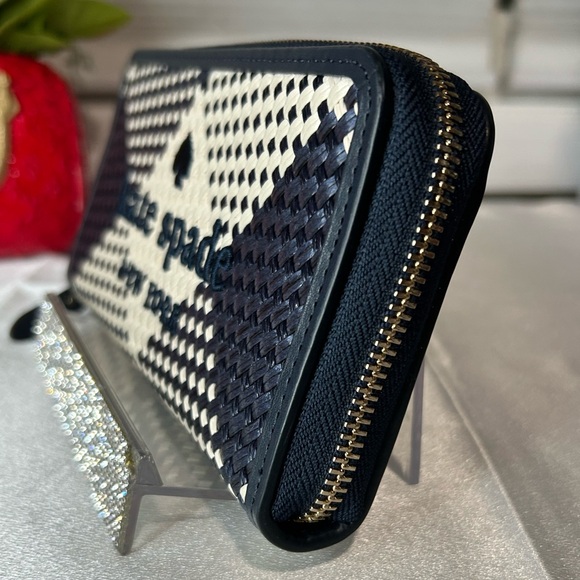 NWT Kate Spade blazer blu continental navy blue long wallet - Picture 3 of 5